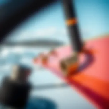 Essential Gear for Hydro Foil Surfing Close-up of hydro foil equipment