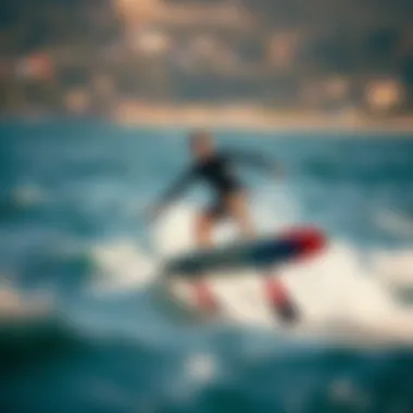 Mastering Techniques in Hydro Foil Surfing Surfer executing a hydro foil maneuver