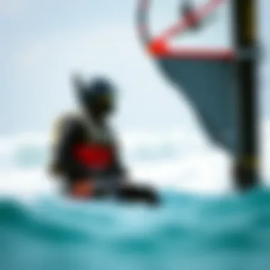 Safety gear essential for hydrofoil windsurfing