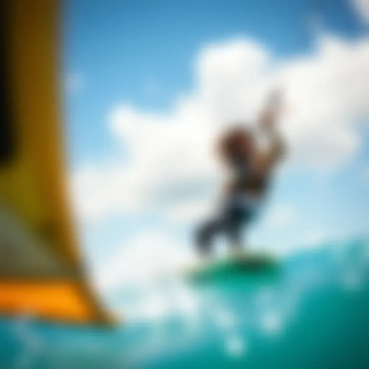 User testing IKO pans in a kiteboarding environment