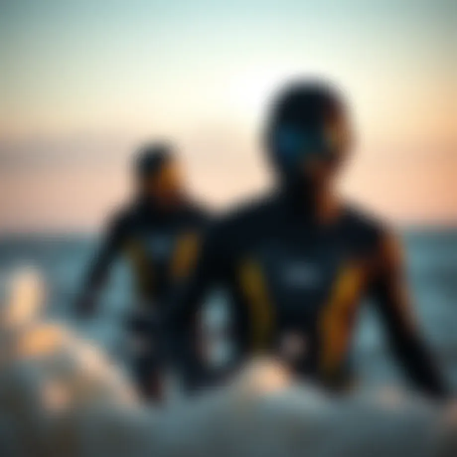 Innovative Ion wetsuit design showcasing advanced materials