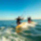 Kiteboarding enthusiasts enjoying a day on the water