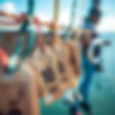 Decoding Kiteboarding Price Tags Close-up of kite surf pricing tags