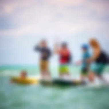 Kite Surfing School in Cancun Local kite surfing school with instructors and students