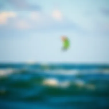 Vibrant Kite Above Charleston Waves A vibrant kite soaring above the waves of Charleston