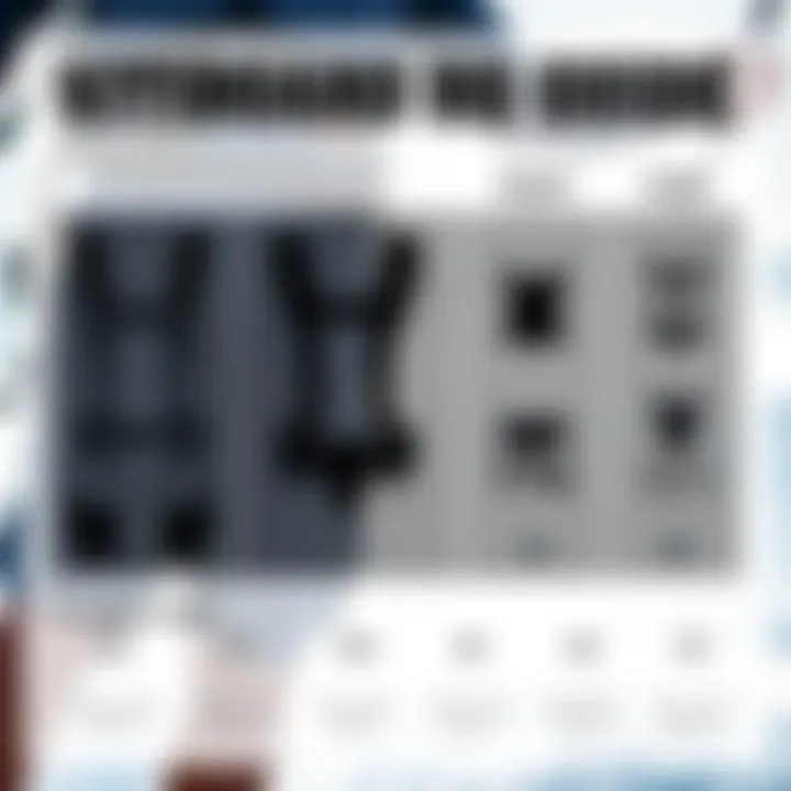 An infographic illustrating the correct sizing guide for kiteboard harnesses.