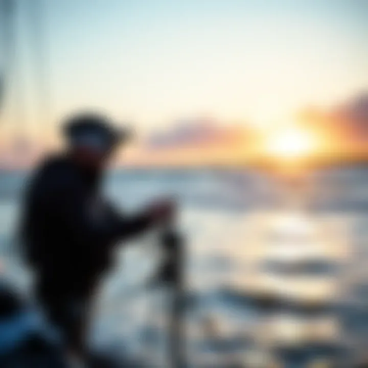 Kiteboarder analyzing weather patterns using radar technology.