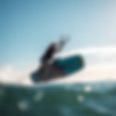 Kiteboarders enjoying the optimal weather conditions