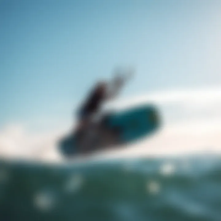 Kiteboarders enjoying the optimal weather conditions