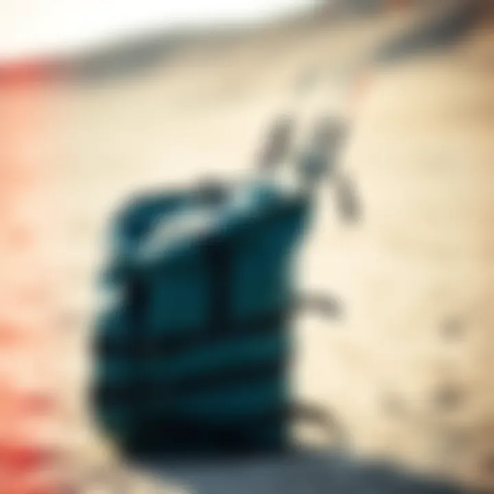 Materials That Enhance Performance in Kiteboarding Gear Bags Diverse materials used in kiteboarding gear bags