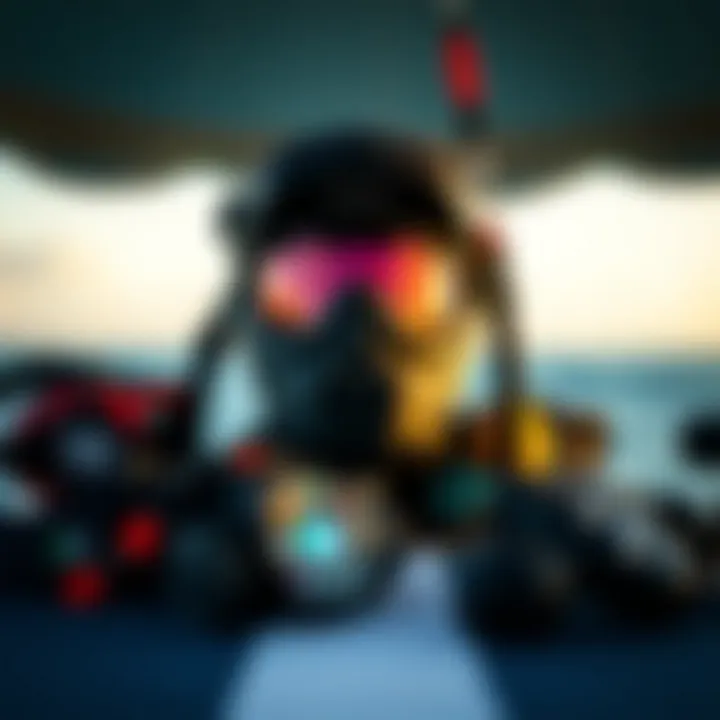 Gear setup for an exhilarating kiteboarding session