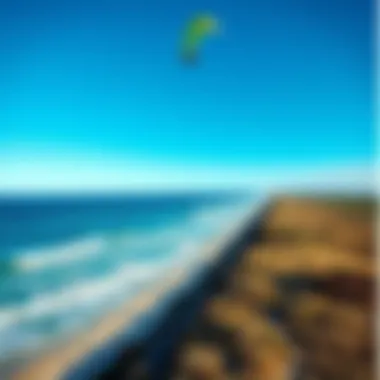 A panoramic view of Corpus Christi's coastline