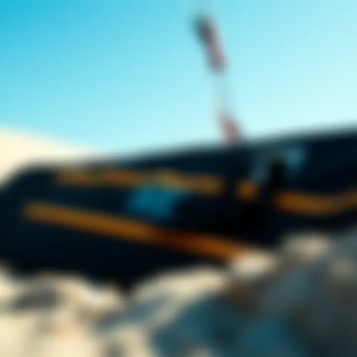 Durability in Kitesurfing Board Bags Kitesurfing board bag showcasing its durable exterior