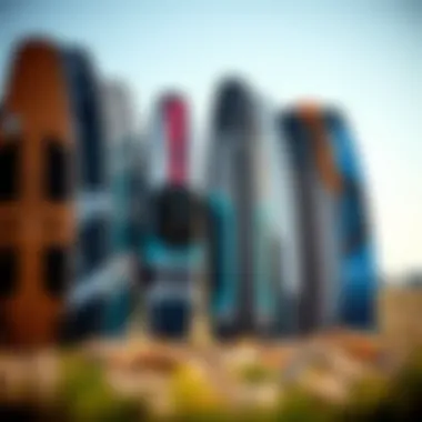 Diverse range of kitesurfing boards showcasing different designs and features