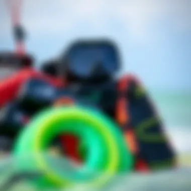 Essential Kitesurfing Accessories Range of kitesurfing accessories displayed together