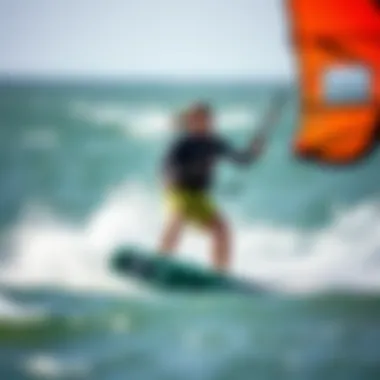 Mastering the Art of Kitesurfing An expert kitesurfer demonstrating the use of a specific kite model in action