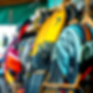 Exploring the Second-Hand Kitesurfing Market Second-hand kitesurfing gear displayed in a vibrant marketplace setting