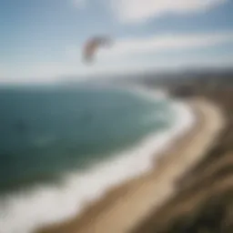 A stunning view of the San Francisco coastline perfect for kitesurfing
