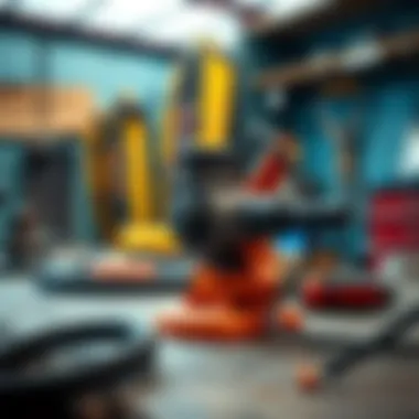 Maintenance of a kitesurfing pump in a workshop