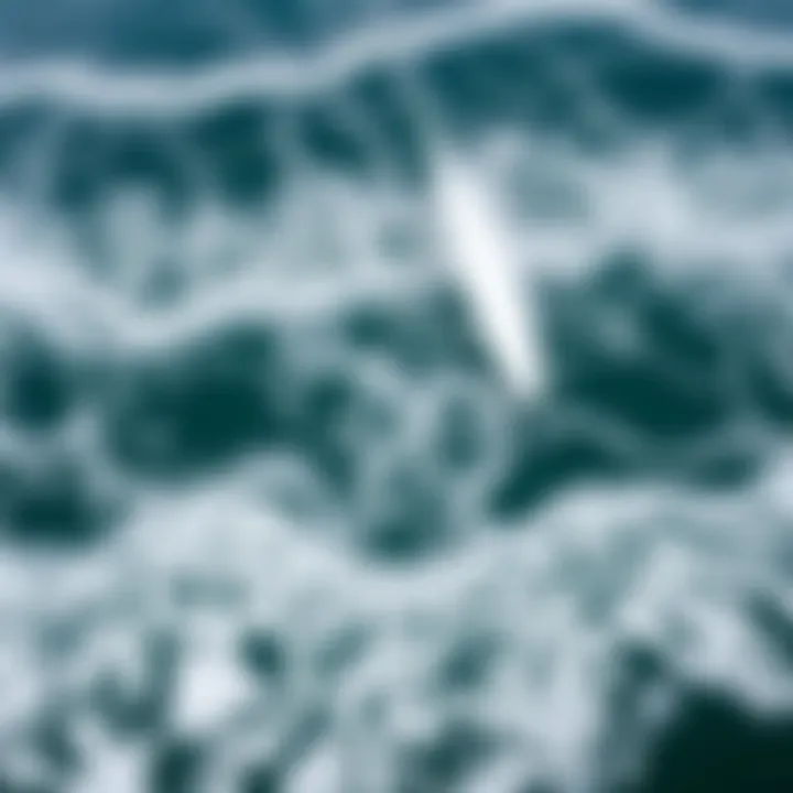 Dynamic Wave Patterns Over Lake Erie Aerial view of Lake Erie showcasing dynamic wave patterns