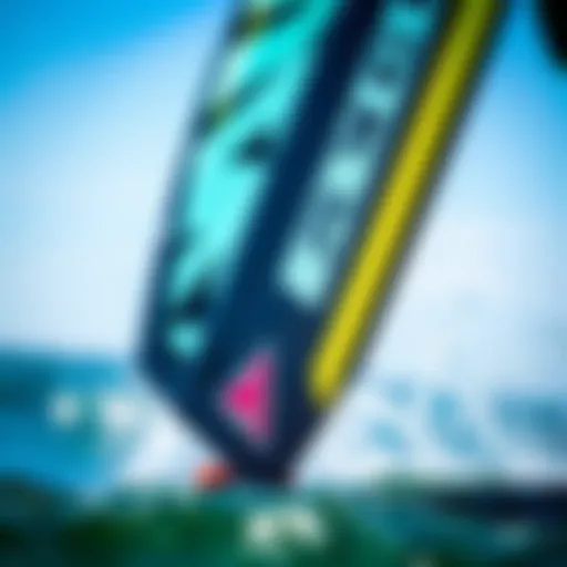 A close-up view of Liquid Force foil wings showcasing intricate design details