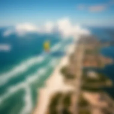 Geographical Features of Cocoa Beach Aerial view of Cocoa Beach showcasing geographical features