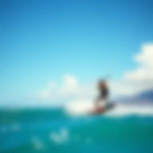 Harnessing the Winds for Kiteboarding in Maui Maui kiteboarder harnessing strong winds