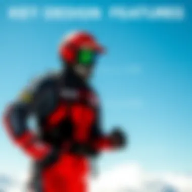 Illustration of the design features of Mustang survival suits