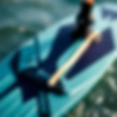 Innovative Design Elements Close-up of Mystic kiteboard's innovative design features