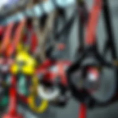 Diverse Styles of Mystic Harnesses Variety of Mystic kiteboarding harnesses displayed, highlighting different styles and colors