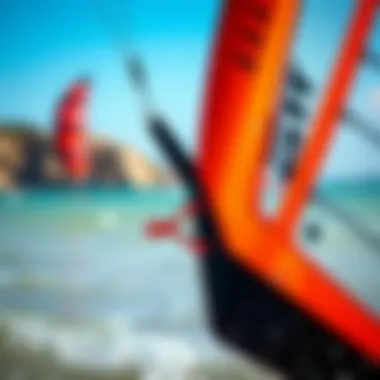 Close-up view of the Naish Boxer kite showcasing its design