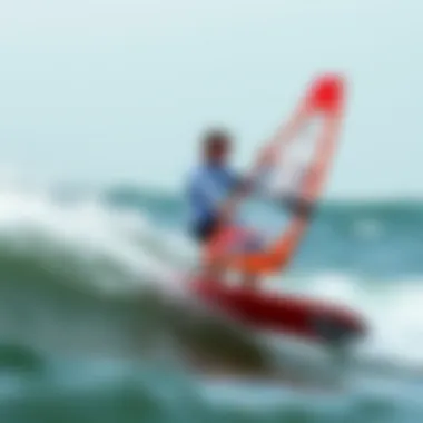 Rider experiencing the performance of the Naish Boxer in varied conditions