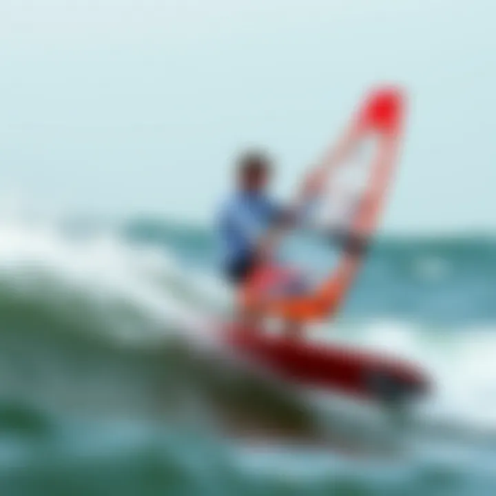 Rider experiencing the performance of the Naish Boxer in varied conditions