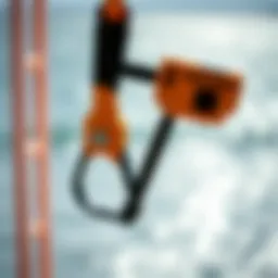 Detailed view of Naish kite bar design