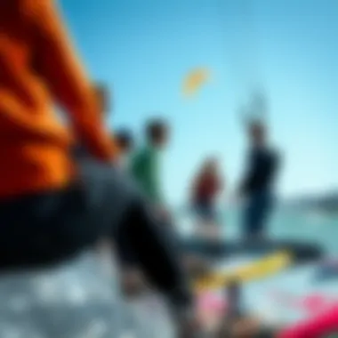 Community and Adventure with Naish Kites Group of kiteboarders enjoying a session with Naish kites