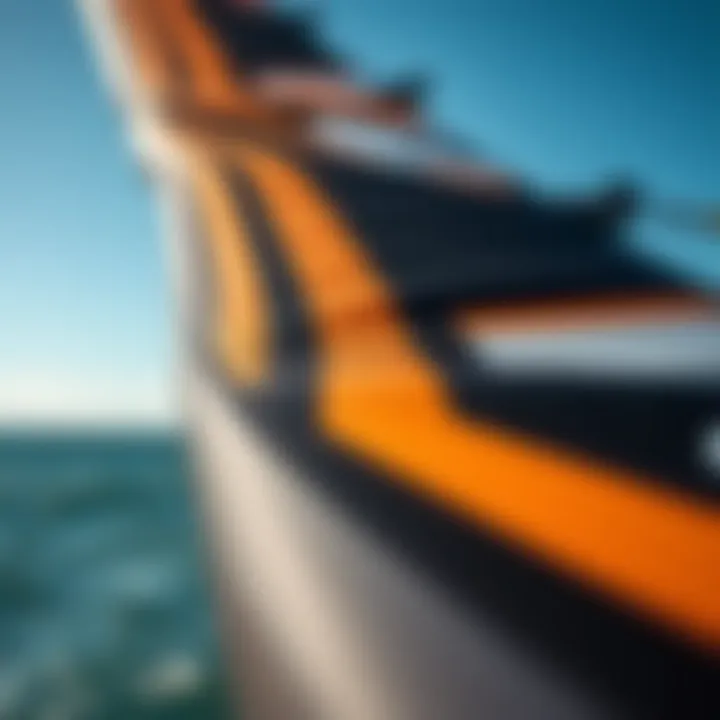 Innovative Design and Fabric Technology Close-up of Naish kite fabric and design features