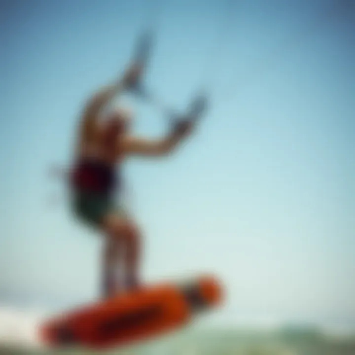 Unleashing Performance with Naish Kiteboarder performing tricks with a Naish kite