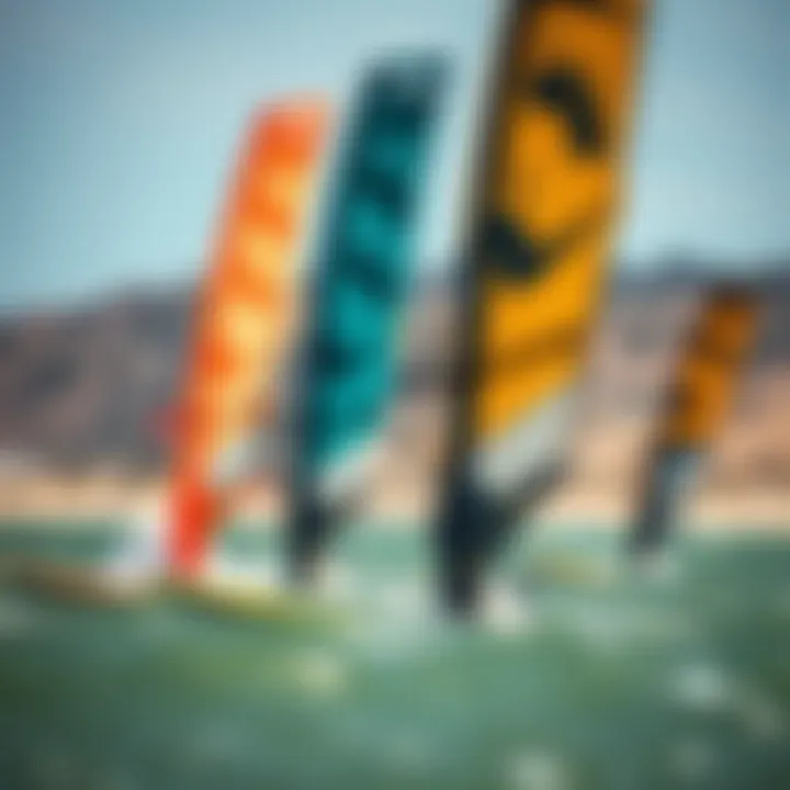 Diverse Range of Naish Kitefoil Models Variety of Naish kitefoil models for different riding styles