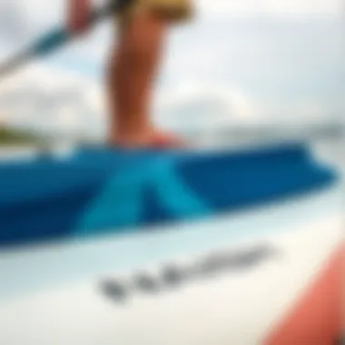 Detailed View of Naish SUP Features Close-up of Naish SUP features and materials