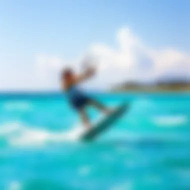 Perfect Kitesurfing Location A stunning beach location ideal for kitesurfing practice