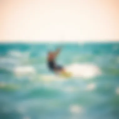 Discovering the Perfect Kiteboarding Location A serene beach setting ideal for light wind kiteboarding with gentle waves