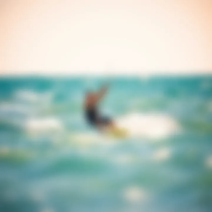 Discovering the Perfect Kiteboarding Location A serene beach setting ideal for light wind kiteboarding with gentle waves