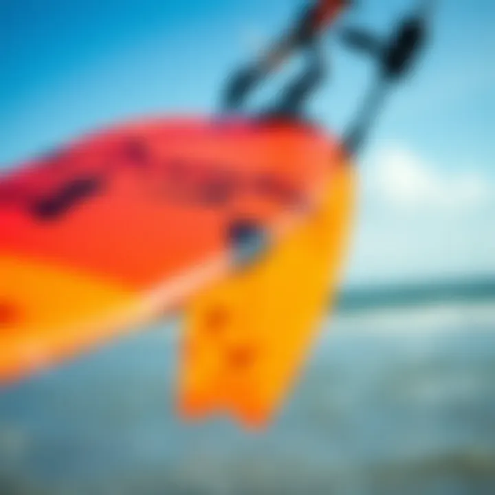 Close-up of Ocean Rodeo Flite kite showcasing its intricate design