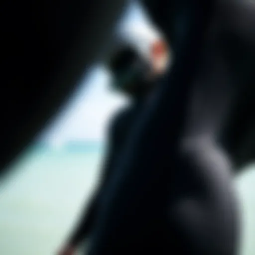 Detailed view of the Ocean Rodeo Soul Drysuit showcasing its innovative materials.