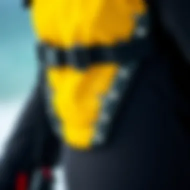 Safety Features of Ocean Rodeo Soul Drysuit Close-up of the safety features integrated into the Soul Drysuit.