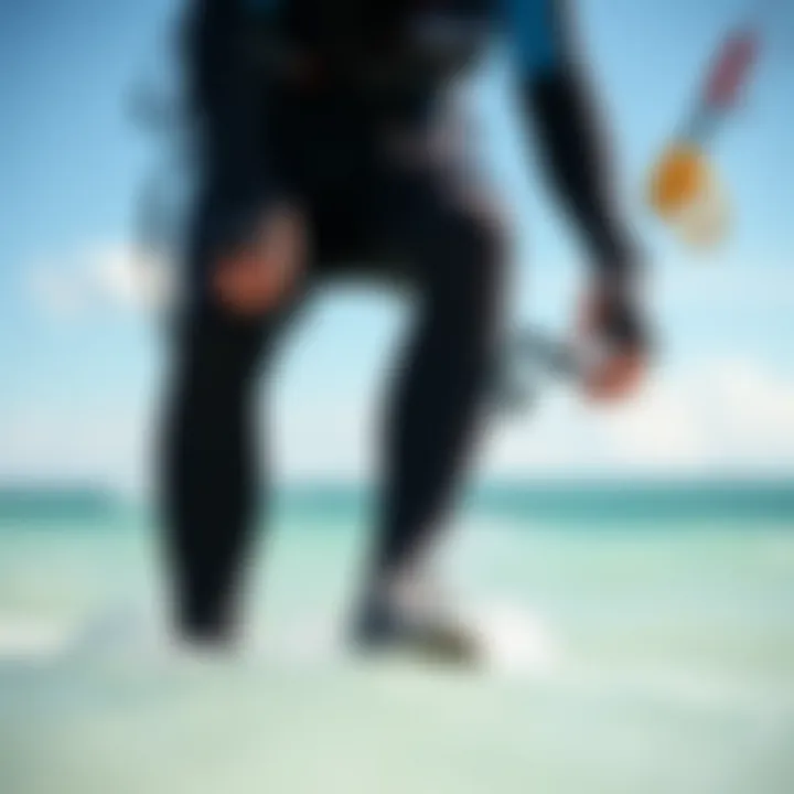 Proper Maintenance of Patagonia Springsuit Kiteboarder maintaining their Patagonia springsuit, emphasizing care tips