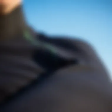 Eco-Friendly Fabric of Patagonia Wetsuit Close-up of wetsuit material highlighting eco-friendly fabric