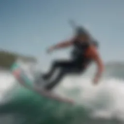 Dynamic performance of Pure Wave kiteboarding gear in action