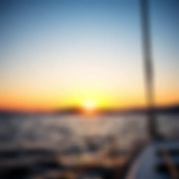 Serene sunset over the Sardinian sea