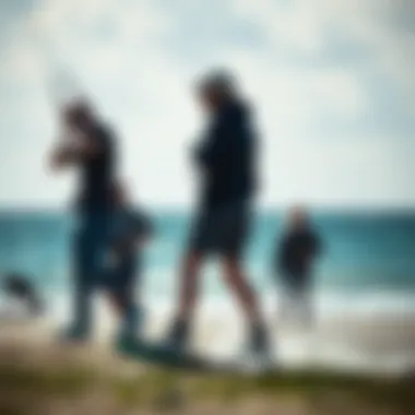 Skywalker Kite's Impact on the Community Kiteboarding community gathering, showcasing the Skywalker kite's influence